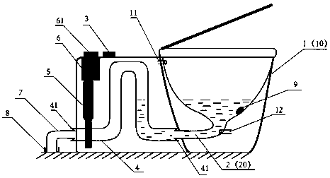 Level control and drainage device