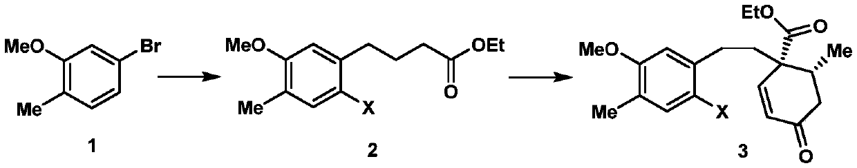 A kind of synthetic method of cephanolide C