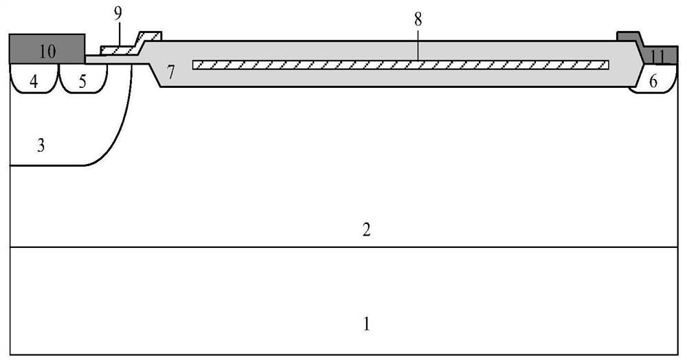 A Lateral Radiation Hardened Power Device Structure