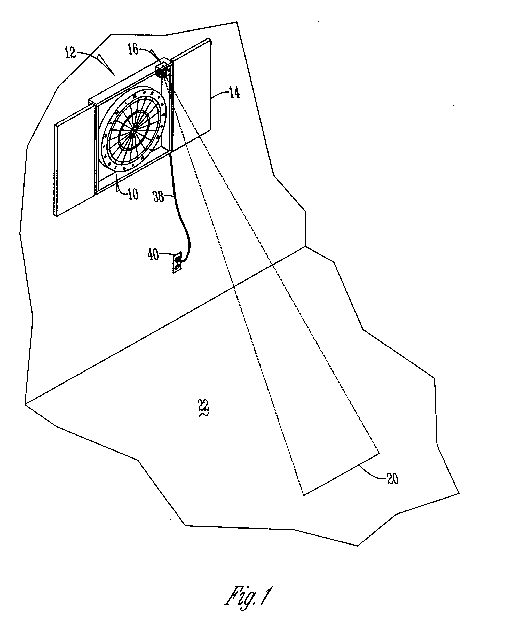 Method of providing a dart line for a dartboard and apparatus for producing the same