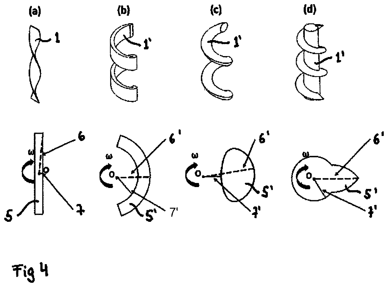 Propeller and method in which a propeller is set into motion