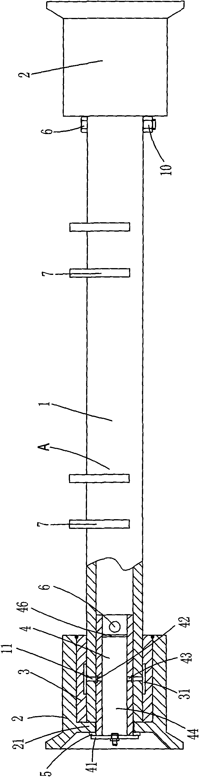 Box loading wheel mechanism of box pulling device