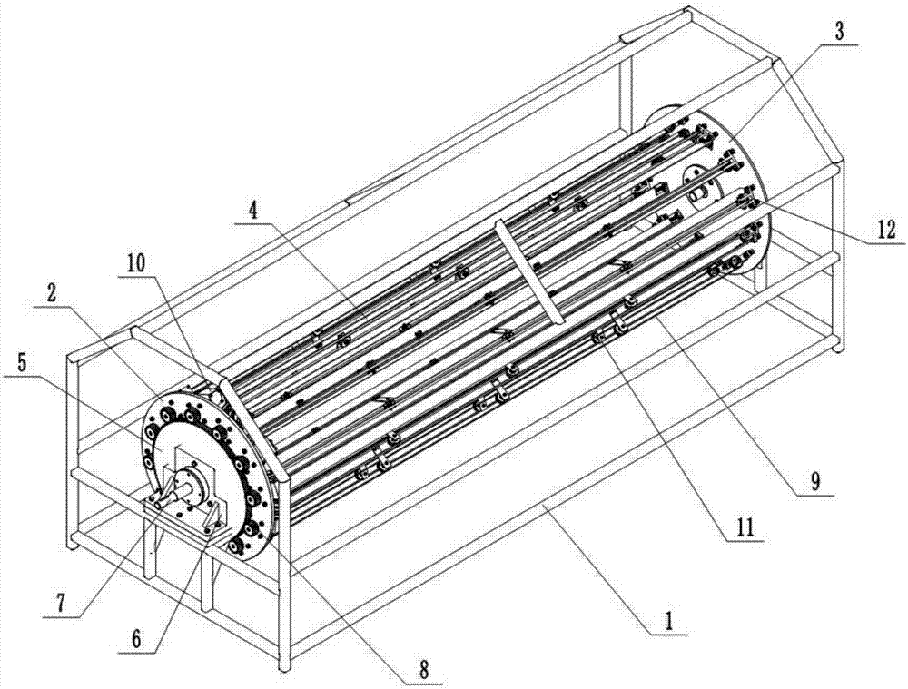 Take-up device for wet thread drying machine