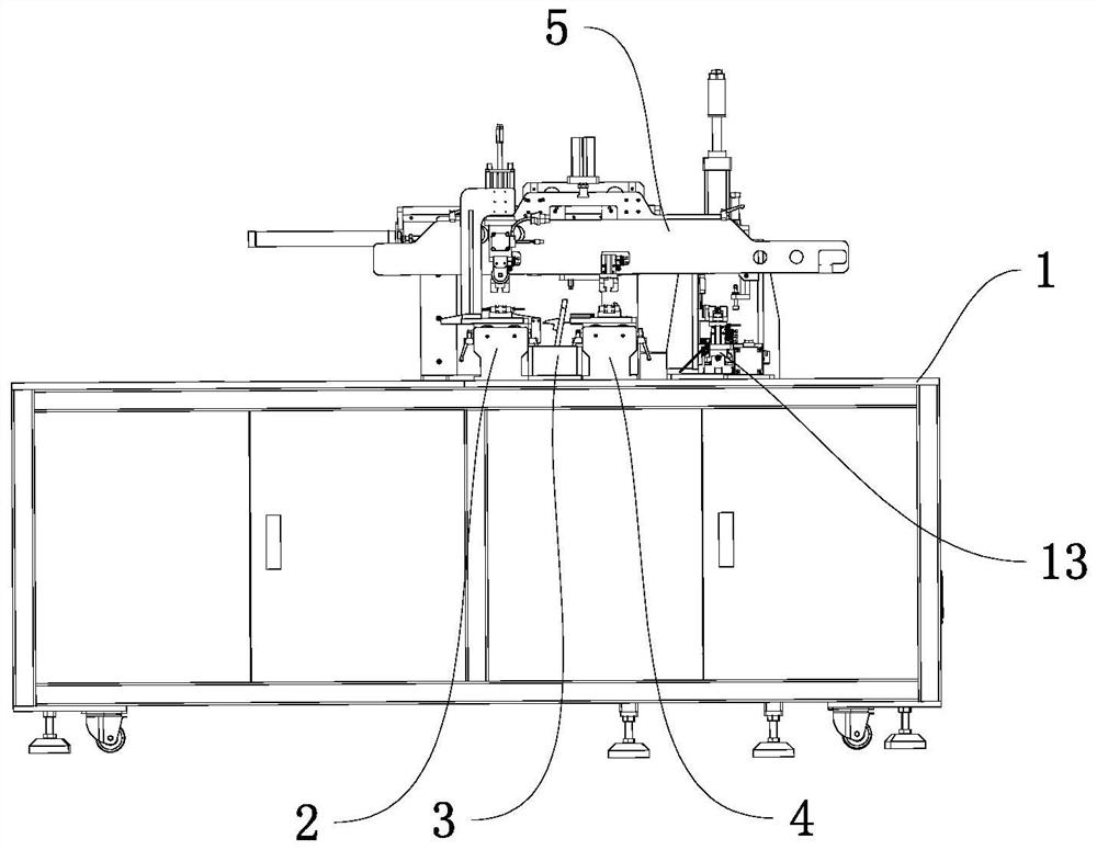 Detecting and positioning device of rotating shaft cotter pin assembling machine
