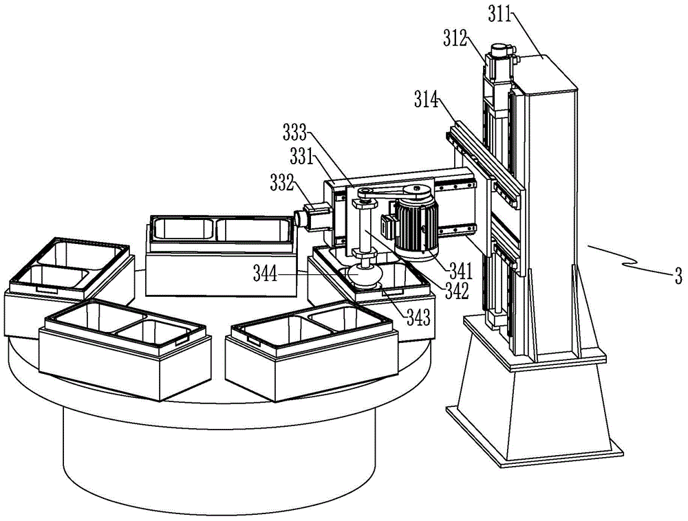 Multi-station disc type novel numerical control polishing machine for pot type workpieces