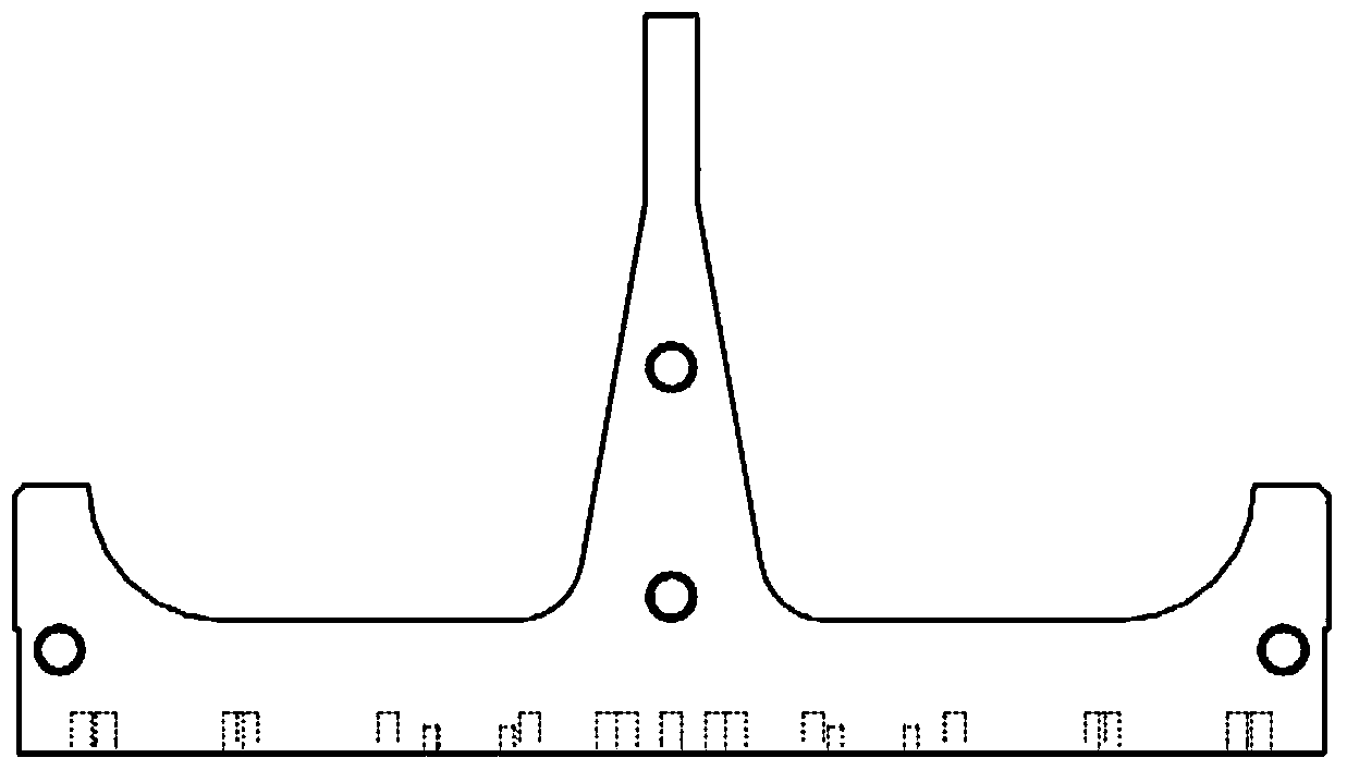 Machining method for modulation line of radio frequency quadrupole single-vane pole head