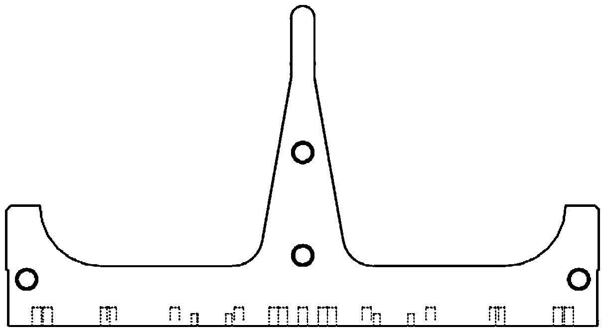 Machining method for modulation line of radio frequency quadrupole single-vane pole head