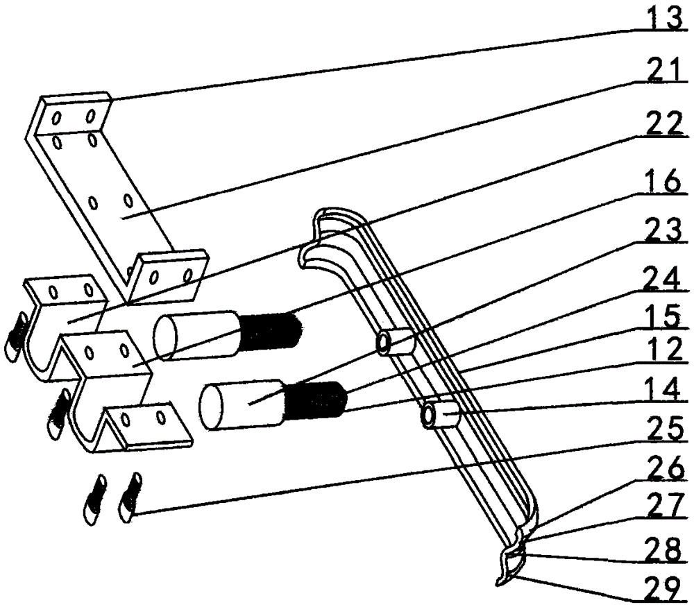 Anti-collision damping device for reversing