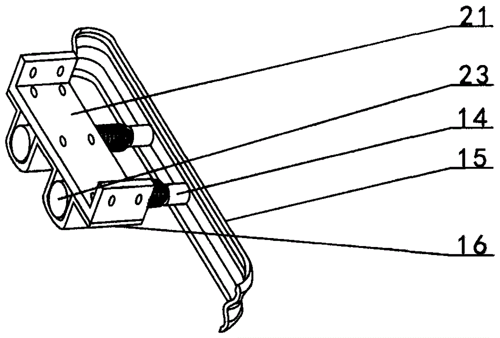 Anti-collision damping device for reversing