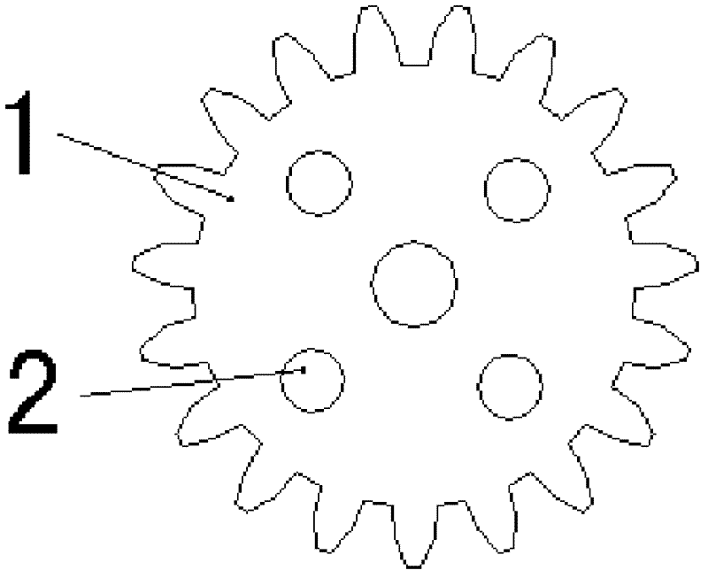 Damping vibration attenuation gear