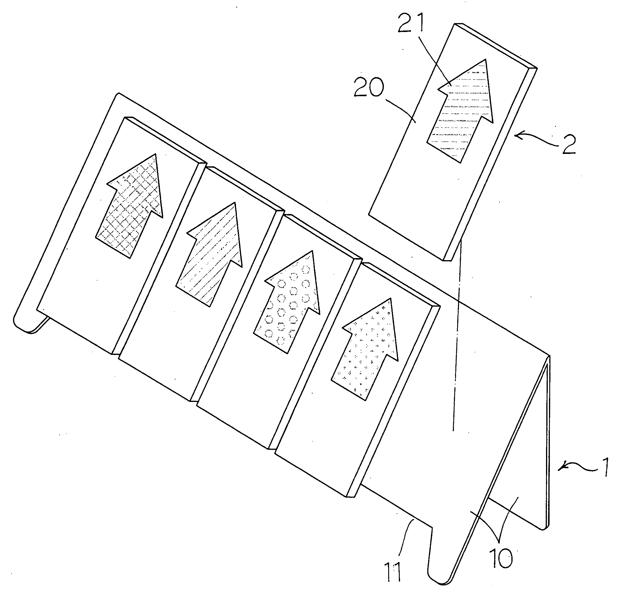 A memo paper structure