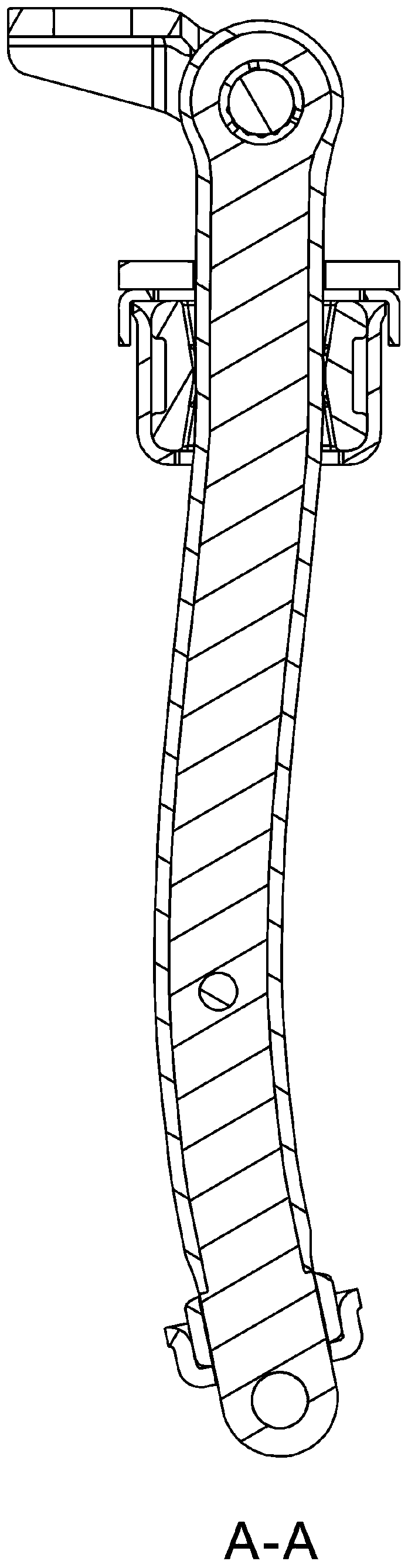 Polyurethane spring slide block stopper