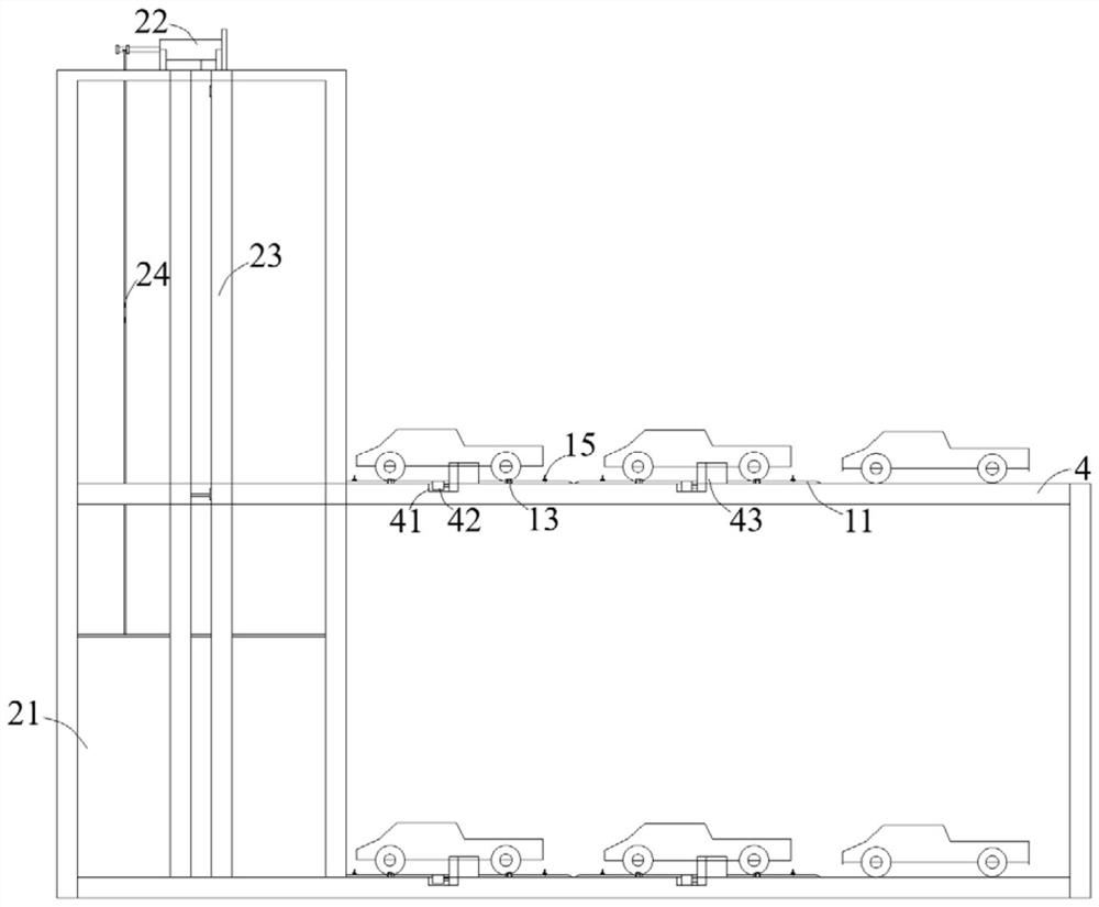 A kind of intelligent parking garage and method for parking and picking up cars