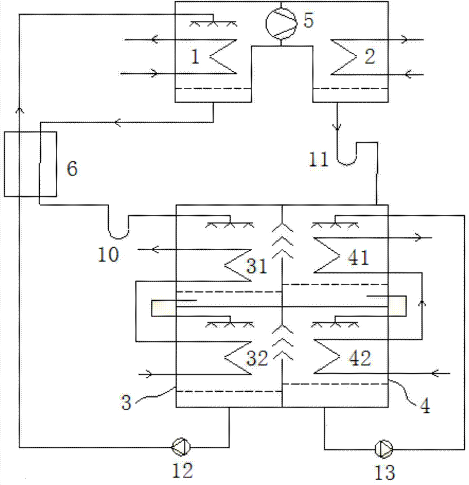 Absorption heat pump unit, heat exchanger unit and heat supply system