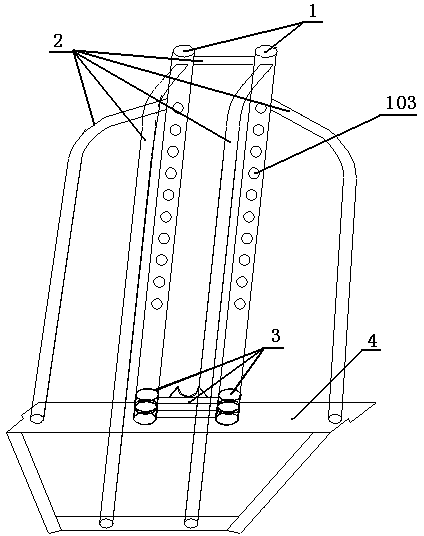 Disk cable jacking bracket device