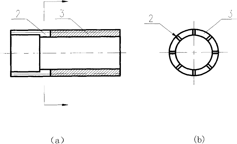 Magnetic-shielding eddy current sensor probe and method for reducing eddy current effect