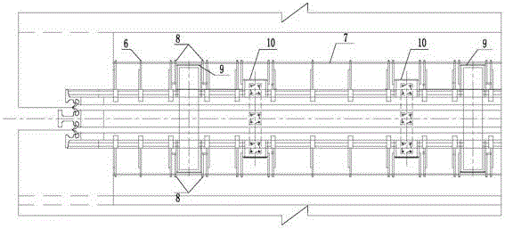 Bridge telescopic device anchoring structure