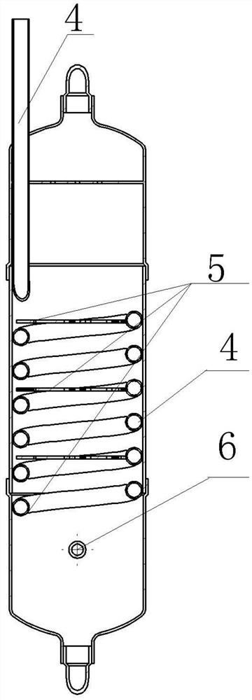 Gas-liquid separation and backheating device of low-temperature refrigeration system