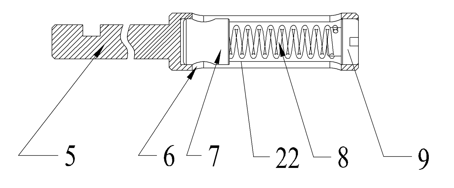 Actuating mechanism for electron speed regulator