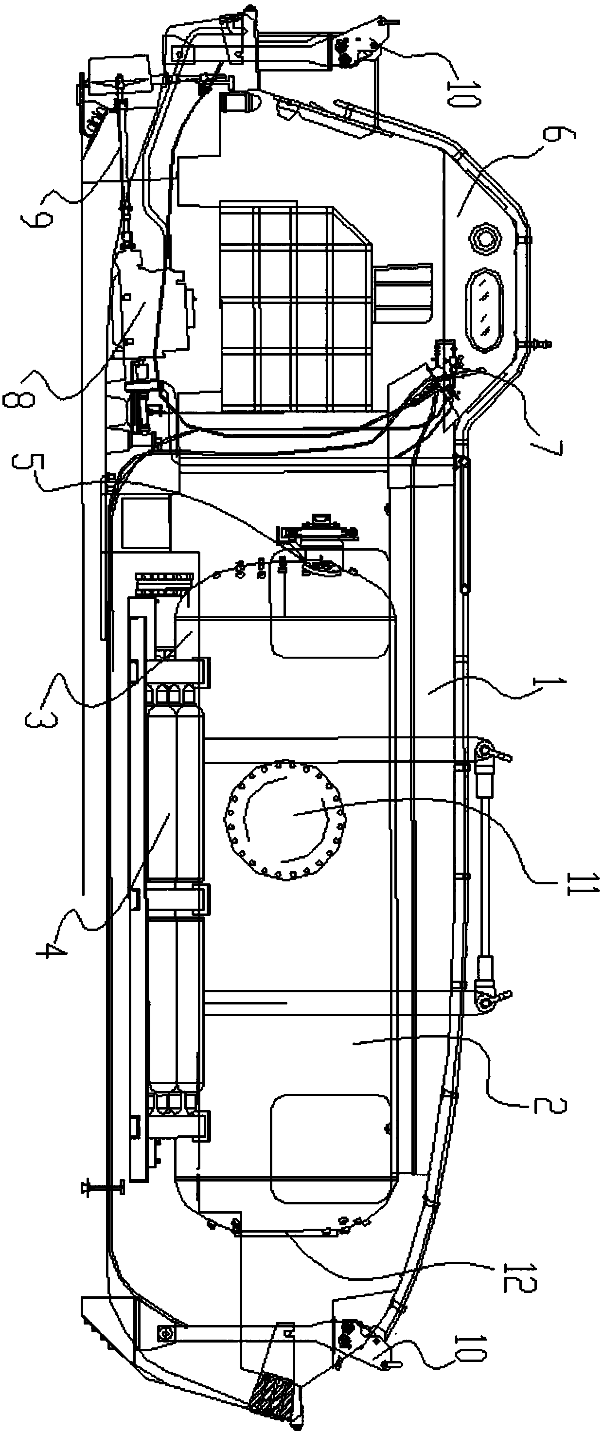 Boat-mounted saturation diving escape compartment