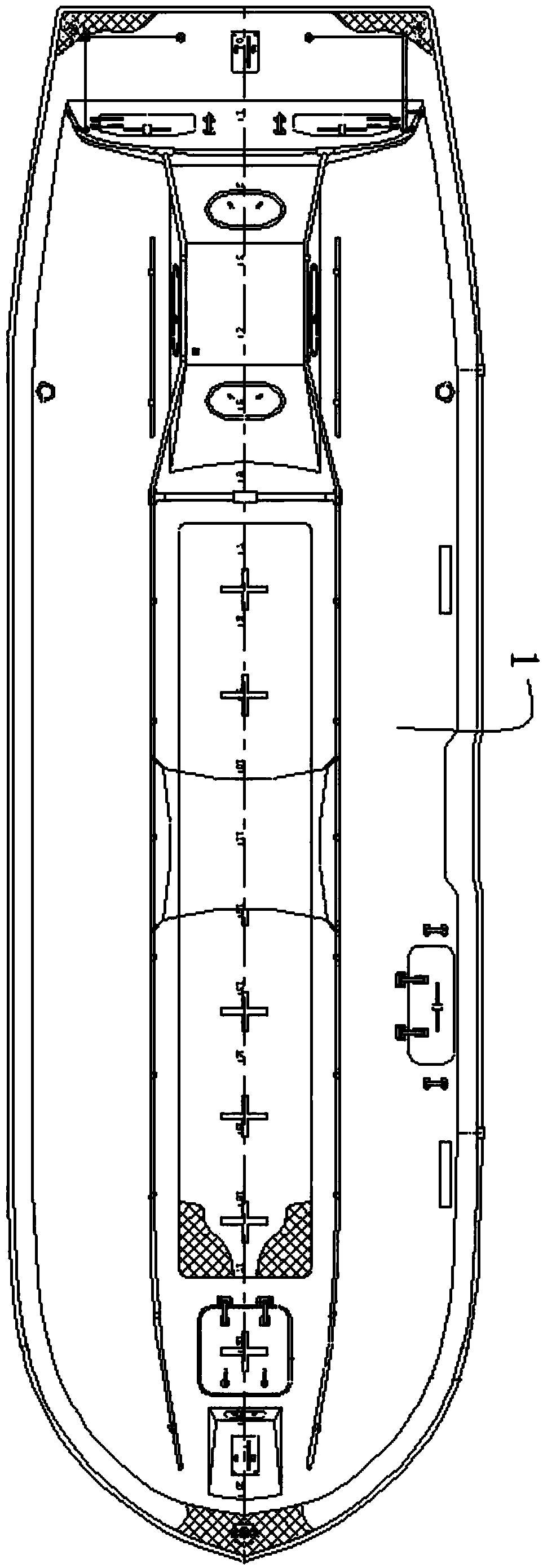 Boat-mounted saturation diving escape compartment