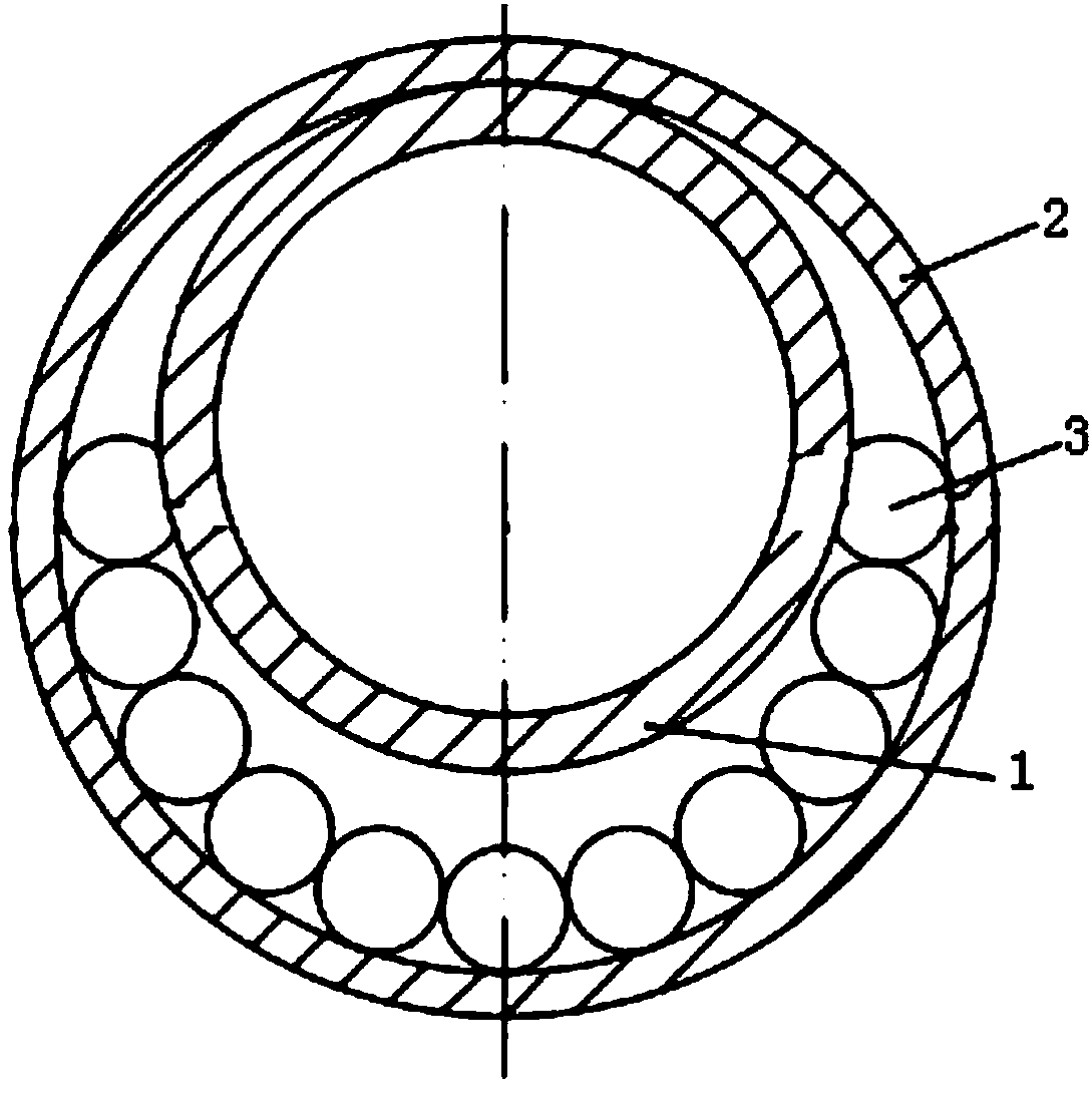 Structural design method of rolling ball bearing