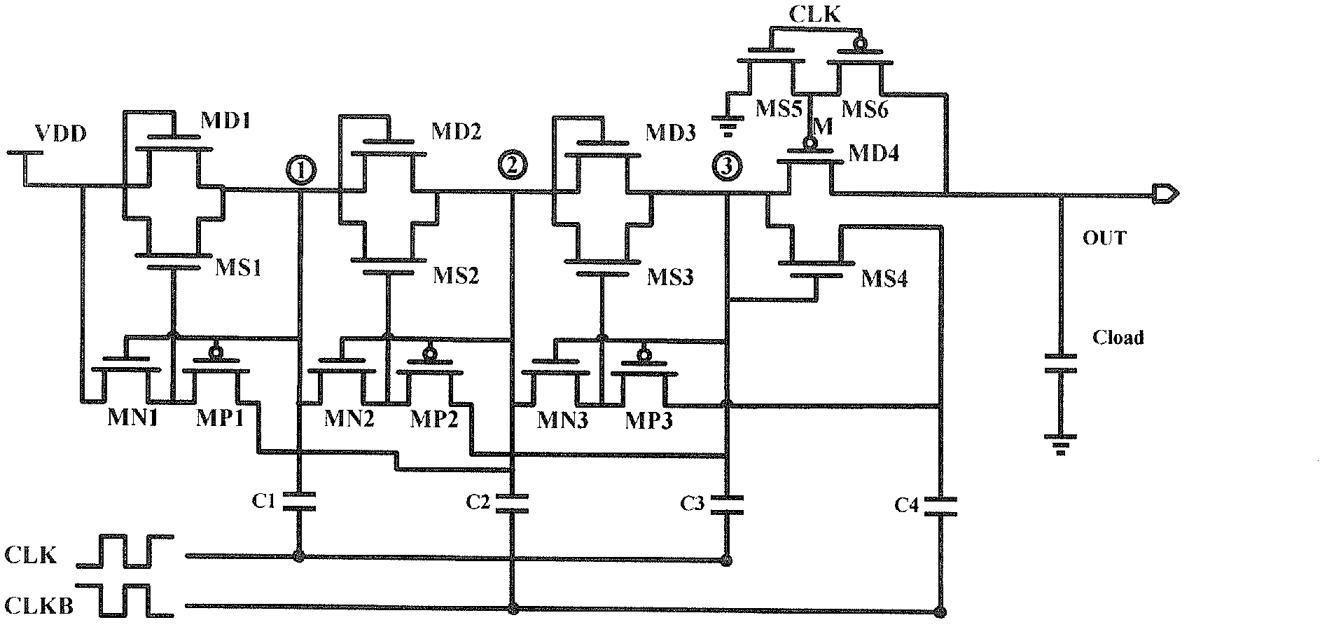 Charge pump capable of eliminating threshold voltage influence