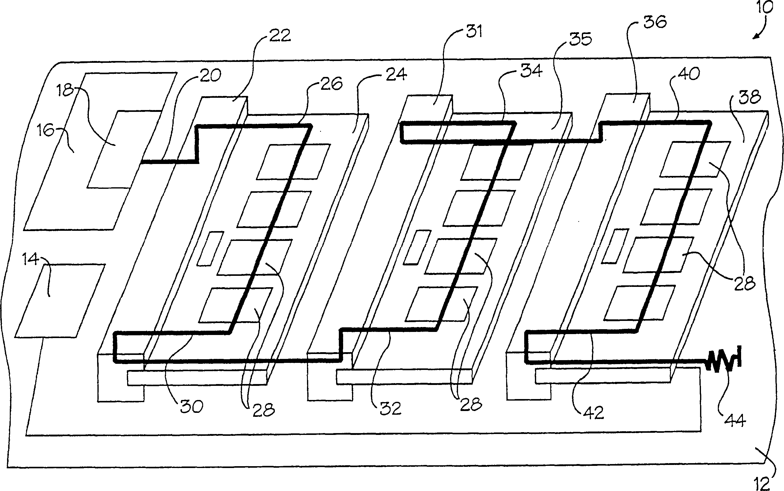 High capacity memory module with built-in high speed bus terminations