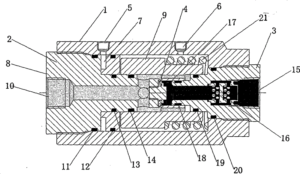 Axial-flow type air control balance stop valve