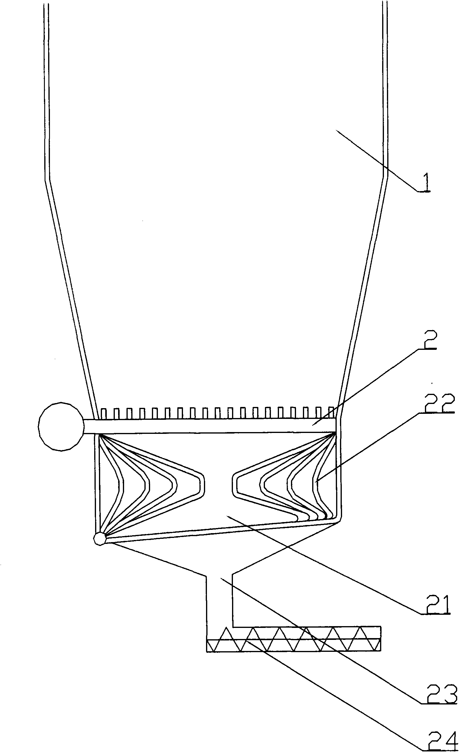 Device and method for recovering bottom slag heat of circulating fluidized bed boiler