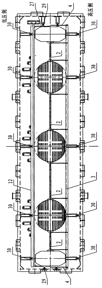 Iron core transporting method and iron core transporting device for field-assembled transformer