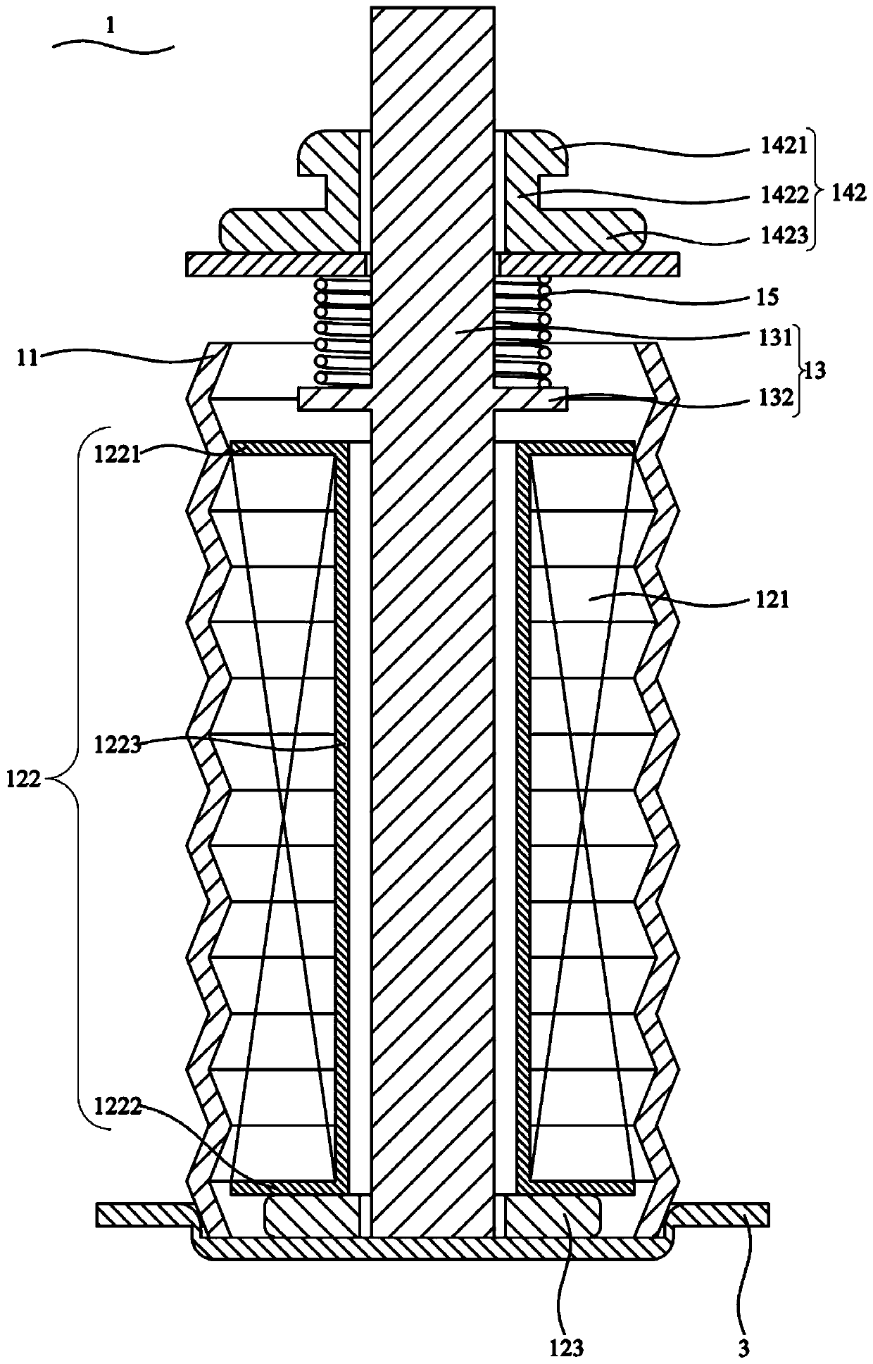 Damping device and refrigeration equipment
