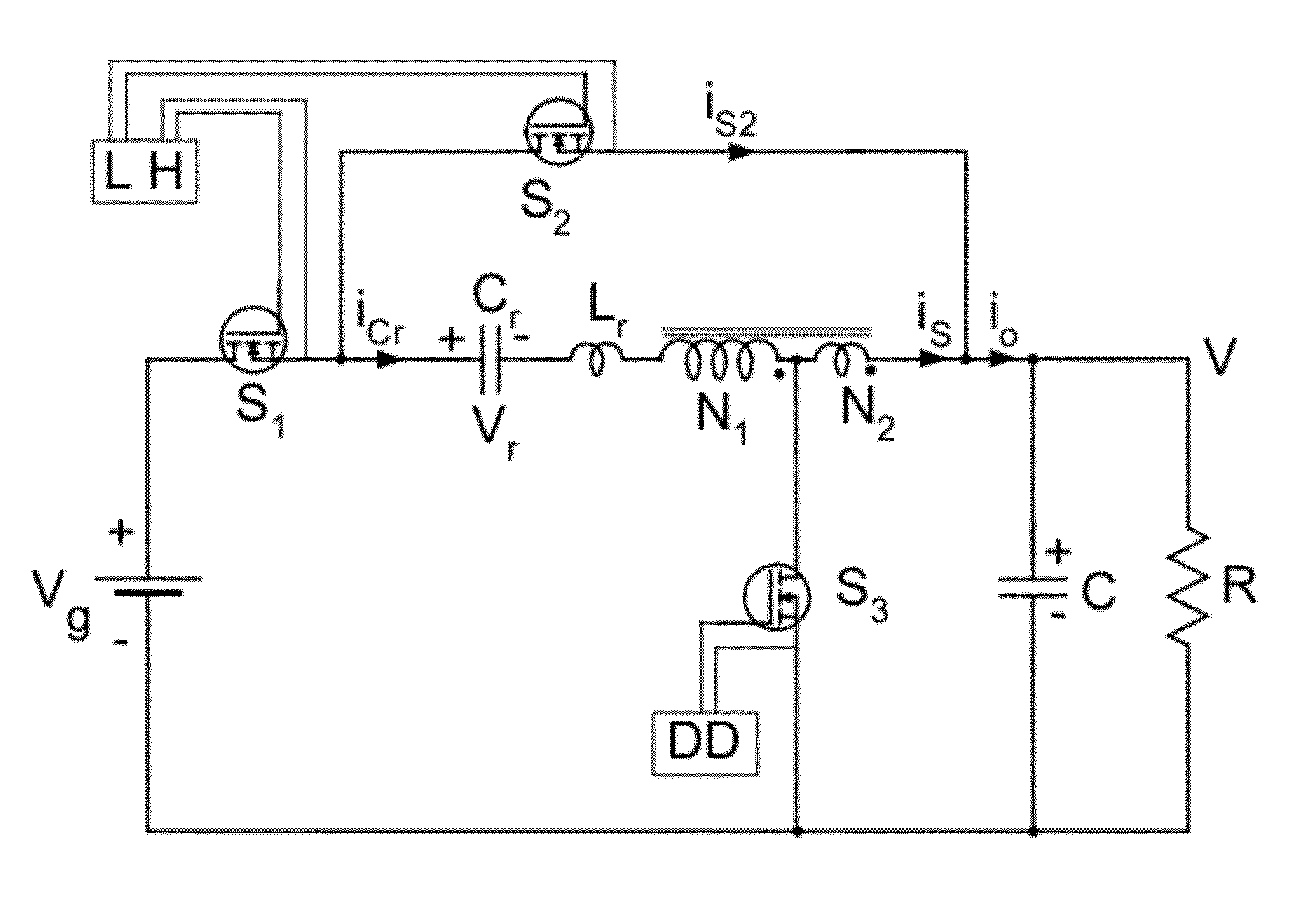 Hybrid-switching Step-down Converter with a Hybrid Transformer