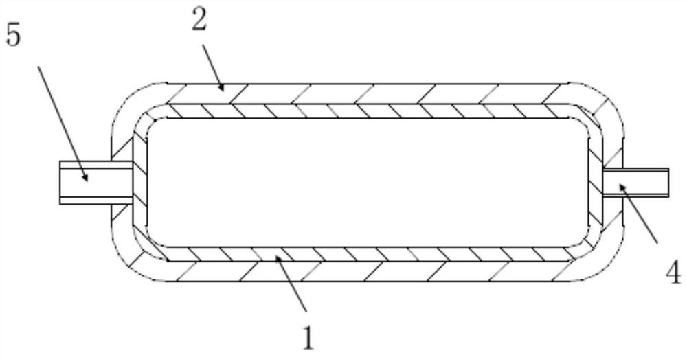 Push type gas injection device and glass cutting system thereof