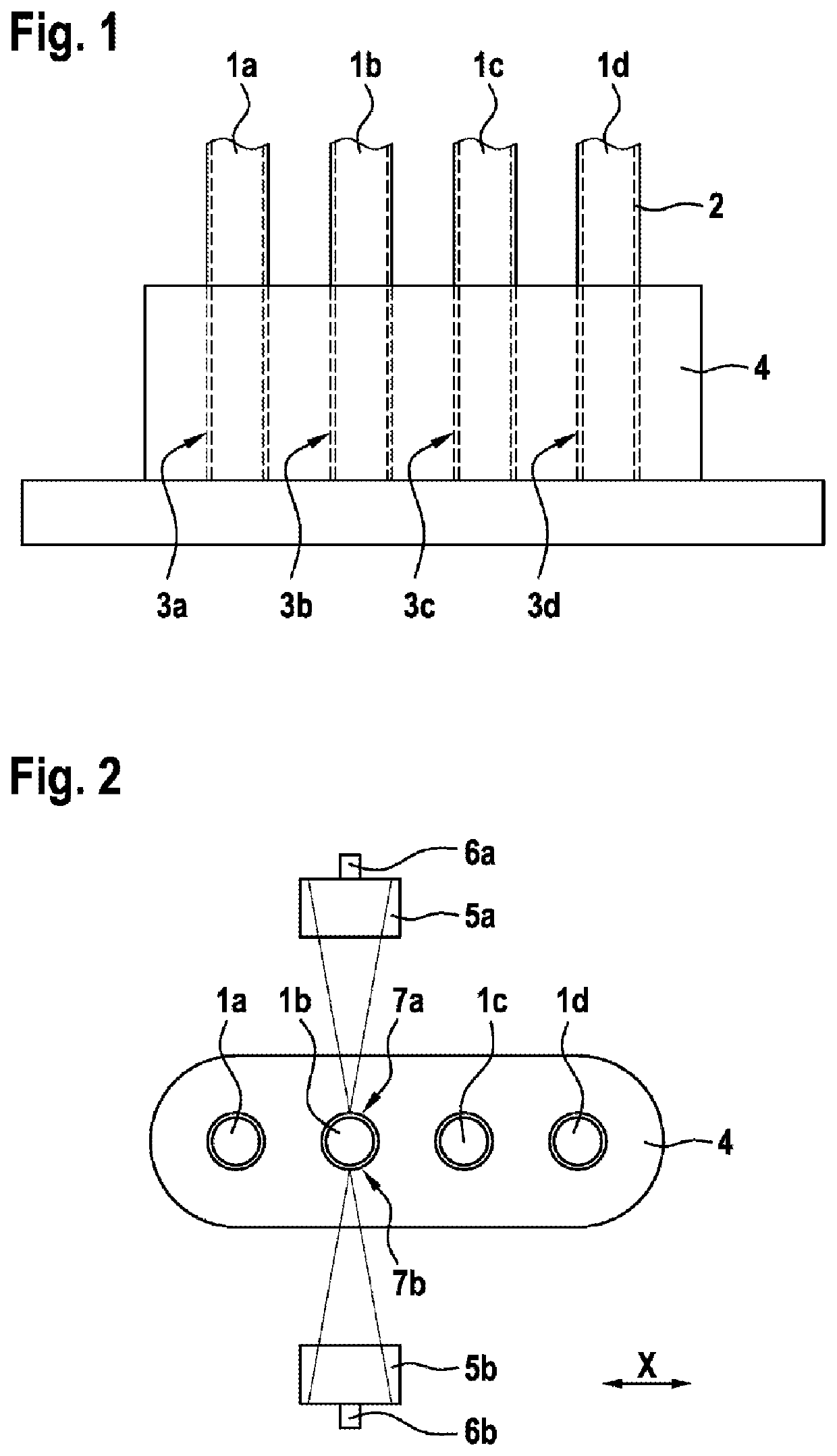 Method and apparatus for producing a plug-through connection of a plurality of cables or hoses through a plastic component