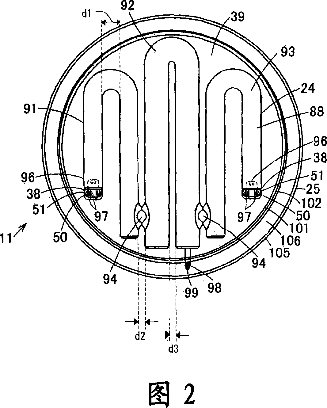 Discharge lamp device and illumination instrument