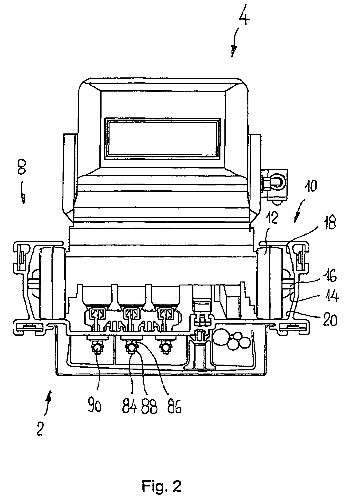 Rail for self-propelled electric trucks