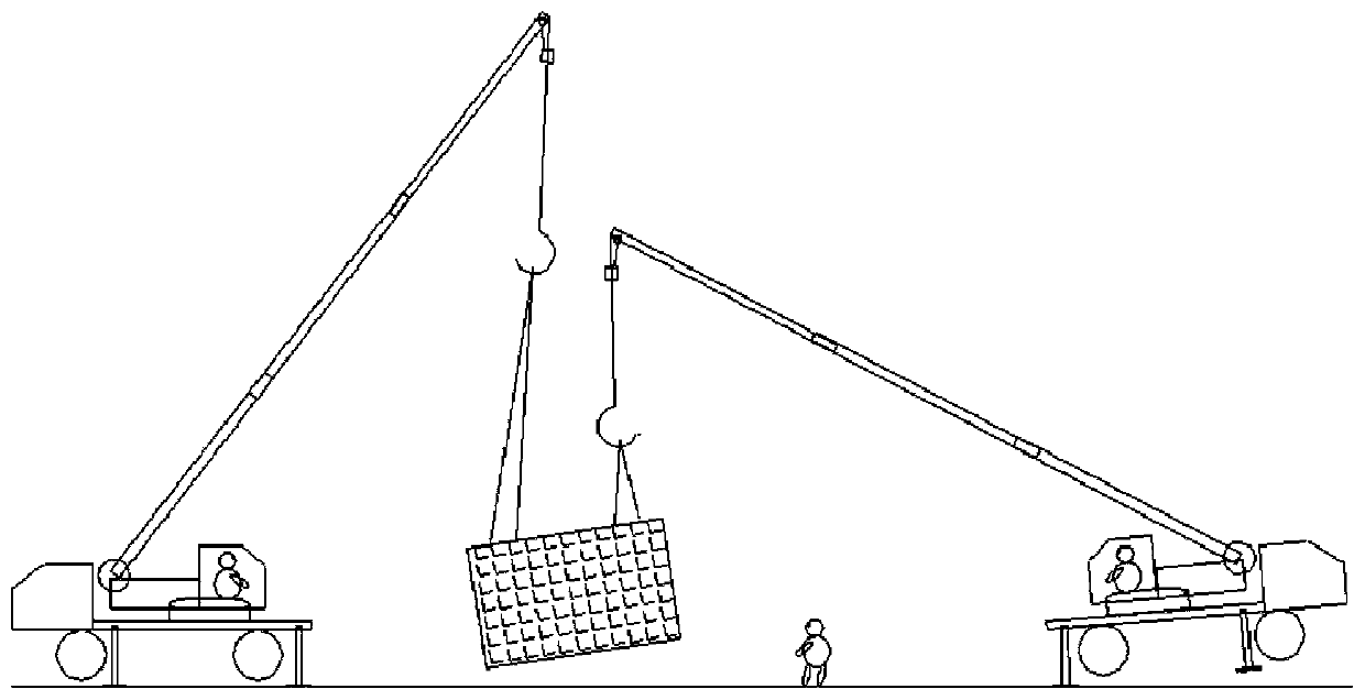 Multi-crane cooperative lifting operation method, device and crane