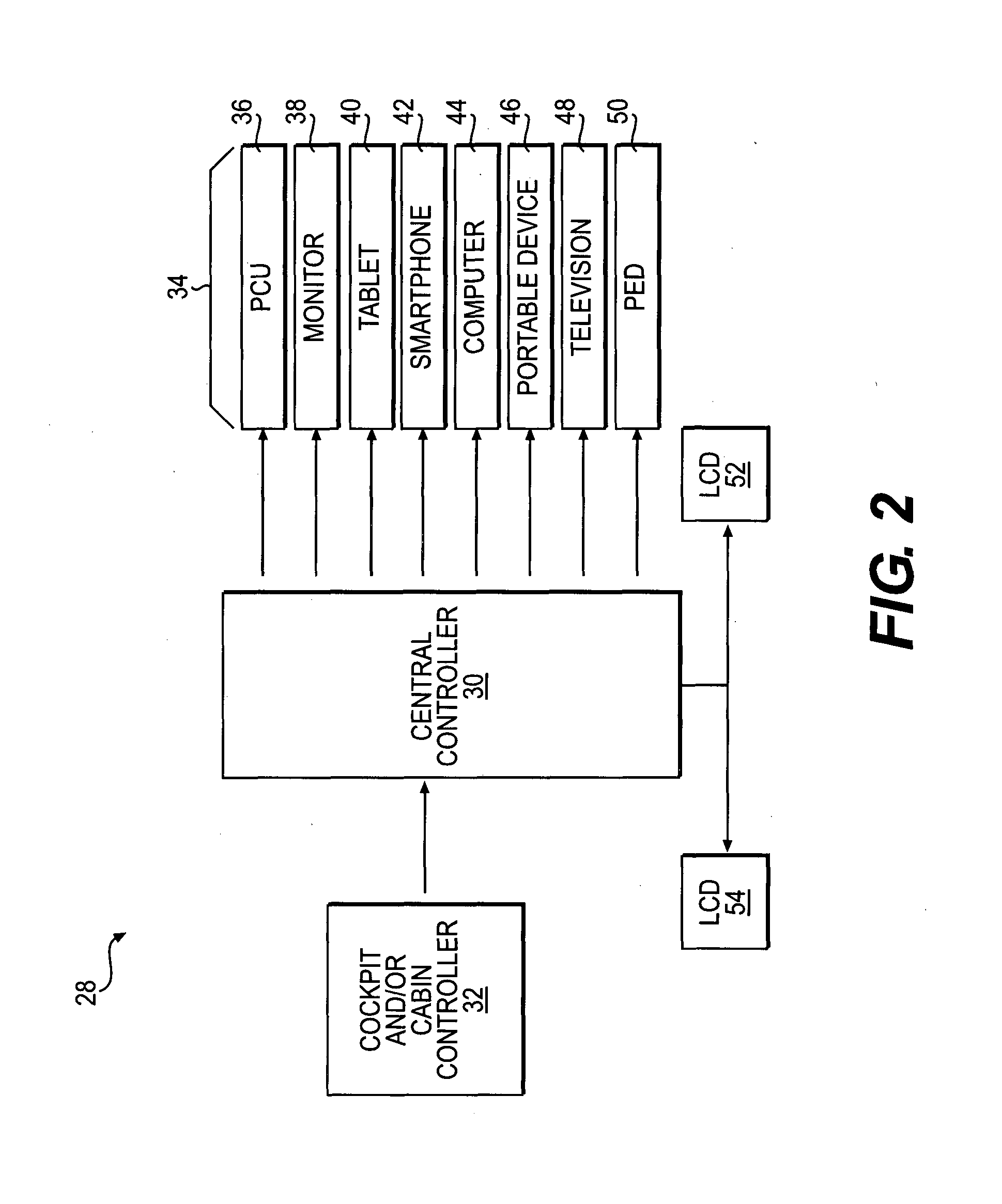 Interactive electronic signage system and method of operation for an aircraft