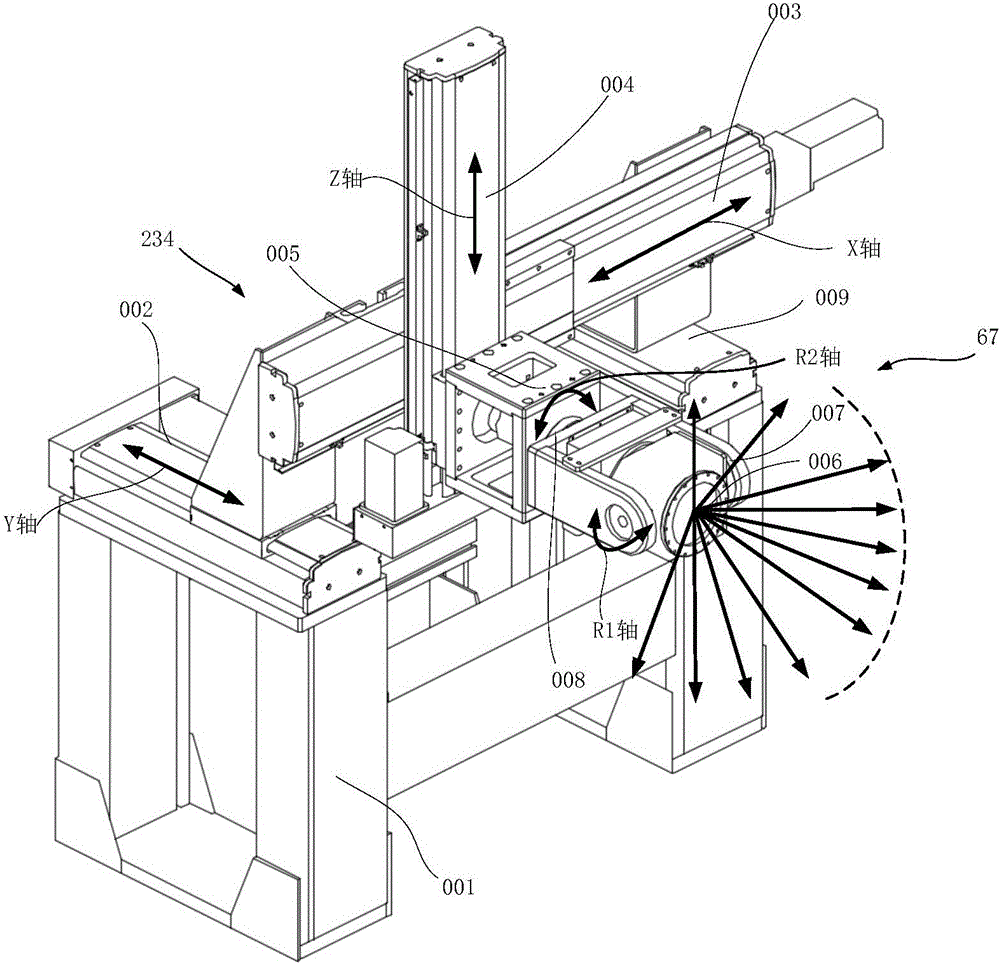Capsule gastroscope magnetic control system and method