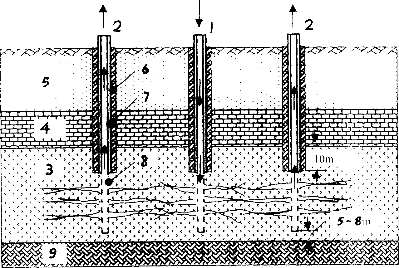 Method for extracting oil and gas by convection heating of oil shale