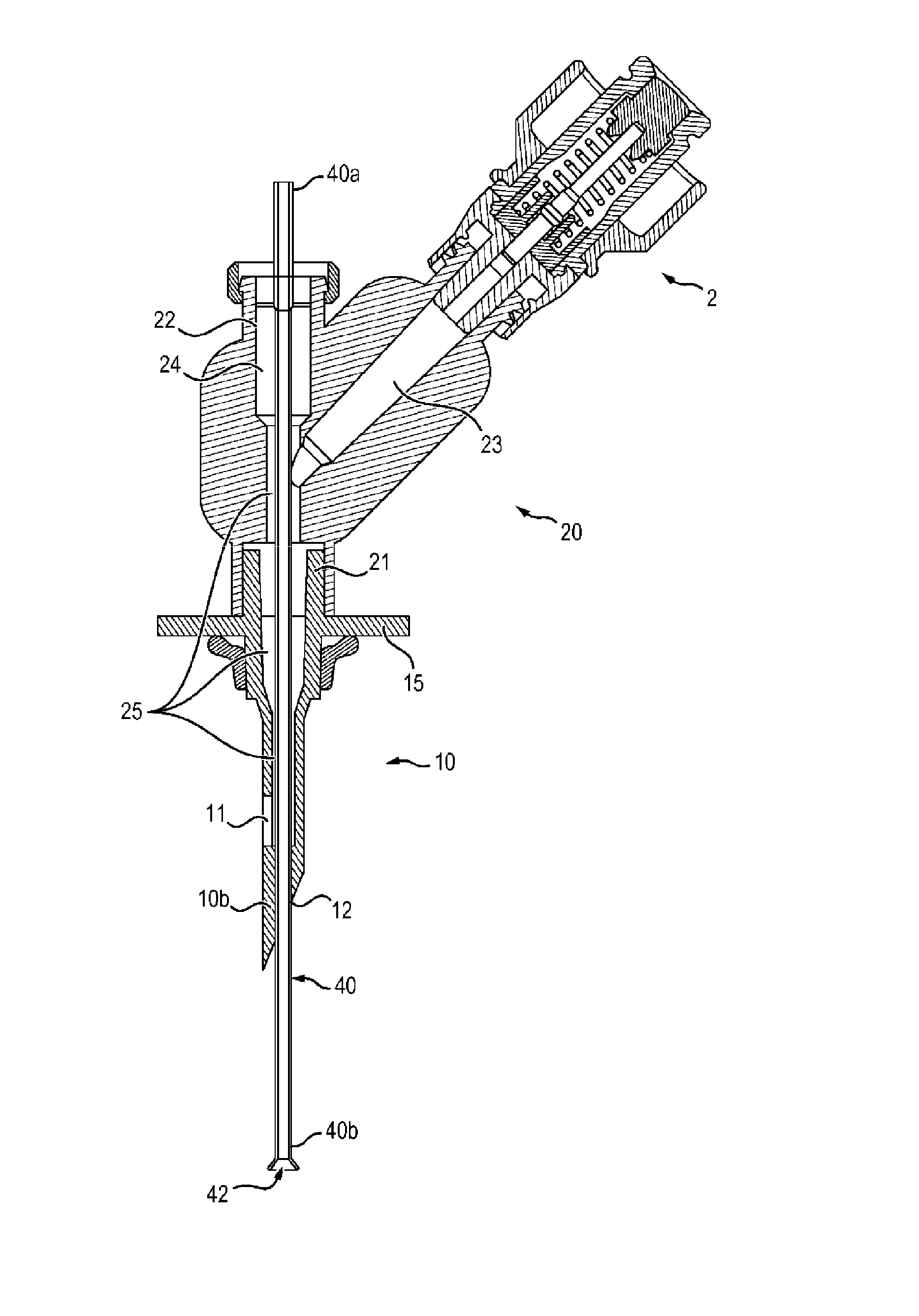 Device for interfacing a vial to be perforated