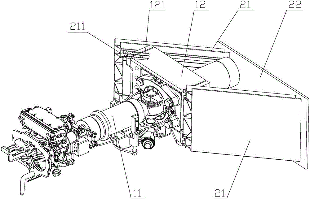 Draw gear assembly and rail vehicle with draw gear assembly