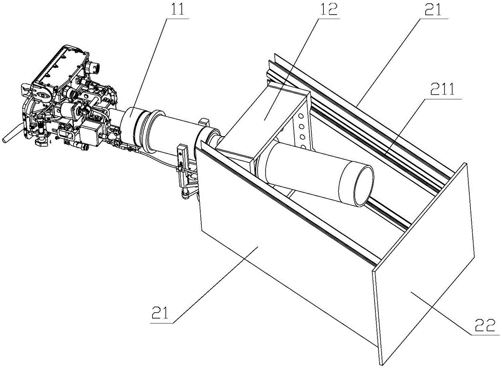 Draw gear assembly and rail vehicle with draw gear assembly