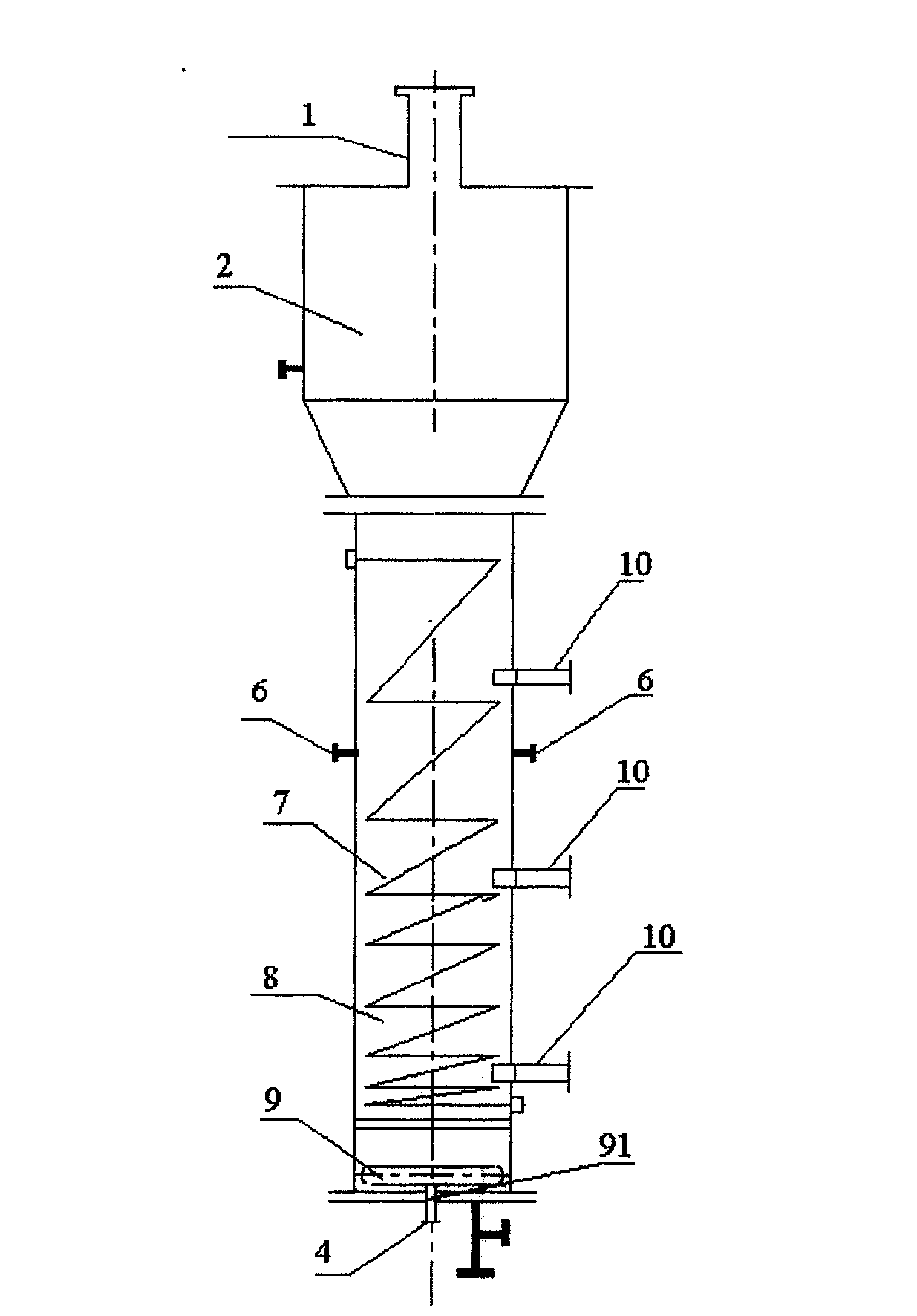 Triphase slurry bed reactor for preparing liquid fuel with synthetic gas
