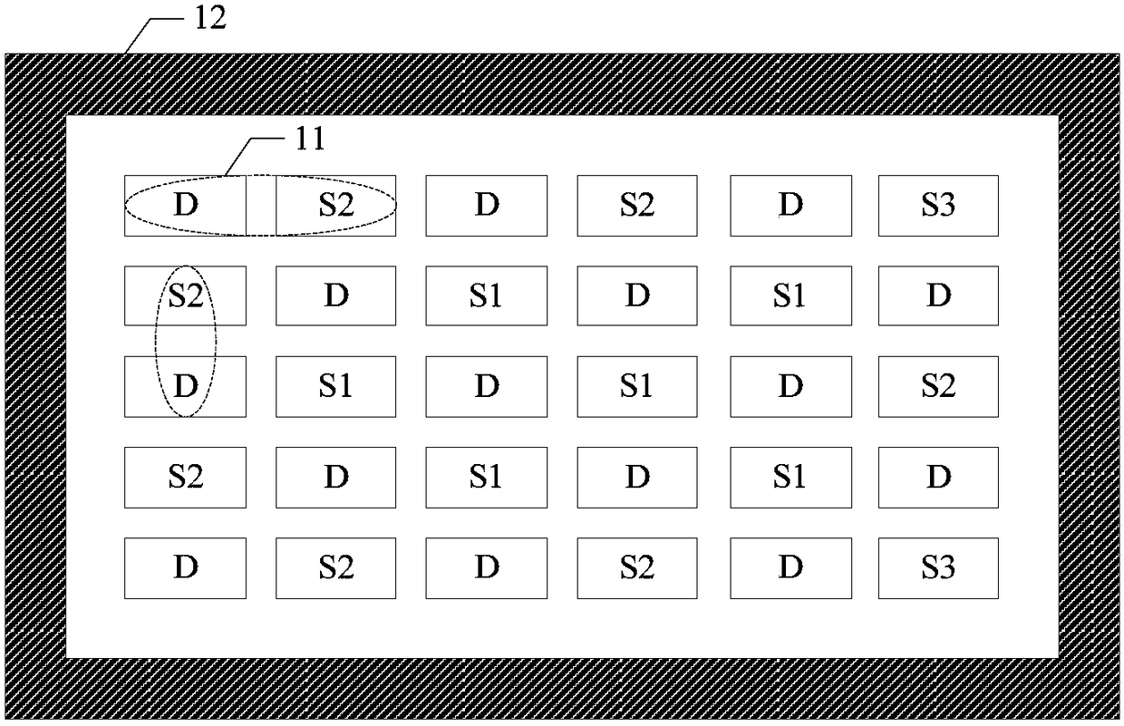 Driving array, control method of same and display device