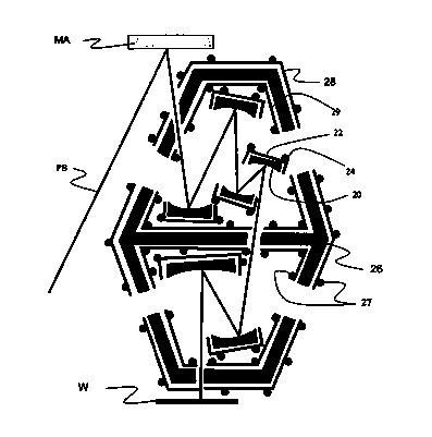 Reflection type objective lens structure and manufacturing method thereof