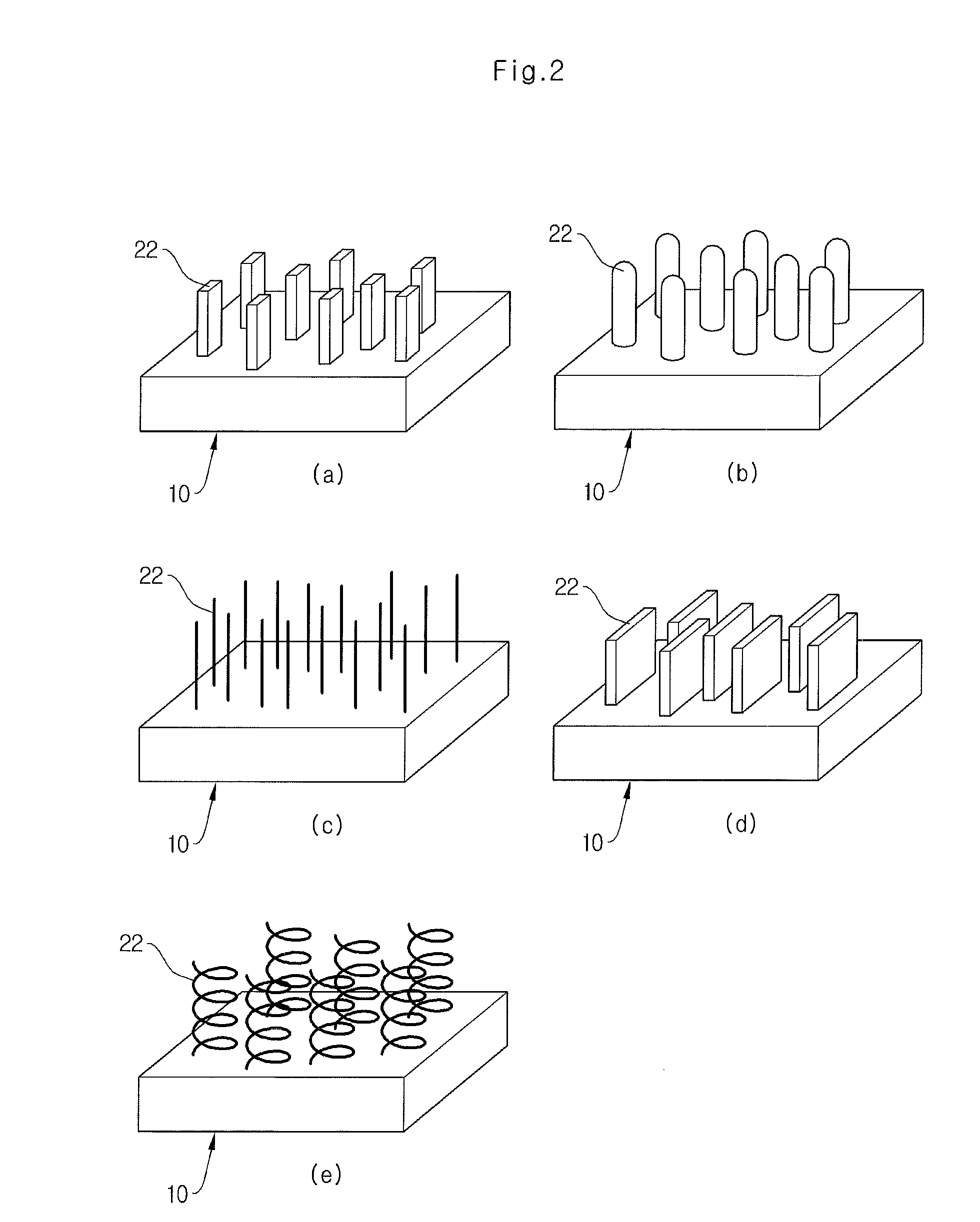 Hydrophobic substrate with Anti-reflective property method for manufacturing the same, and solar cell module including the same