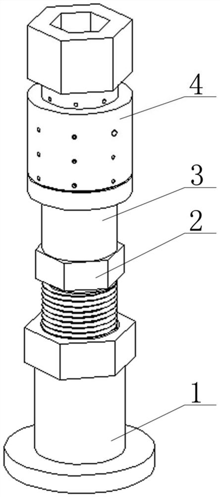 Equal-distance thread progressive type small bolt dismounting tool and using method