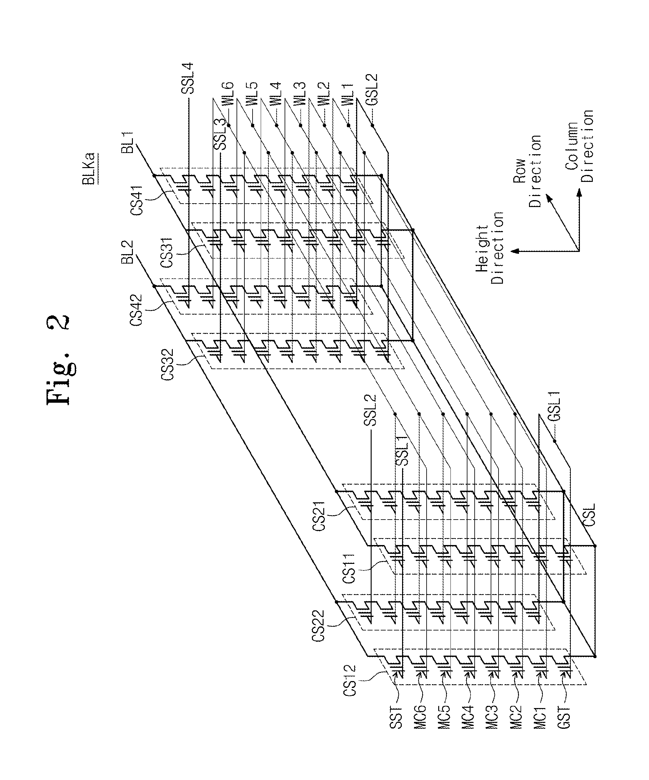 Three-dimensional nonvolatile memory and related read method designed to reduce read disturbance